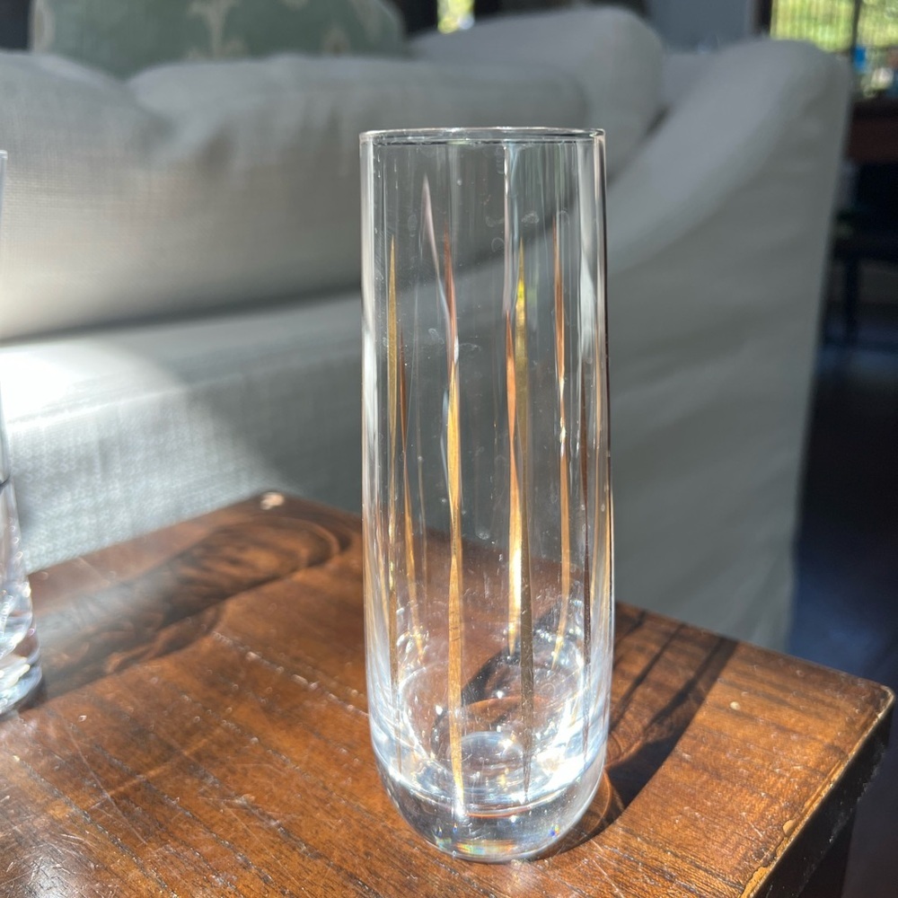 Vintage mid century modern etched and foiled cocktail glasses BONUS mcm glass​ - Picture 6 of 9